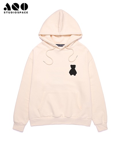 【AQOstudiospace】AQO BEAR HOODIE
