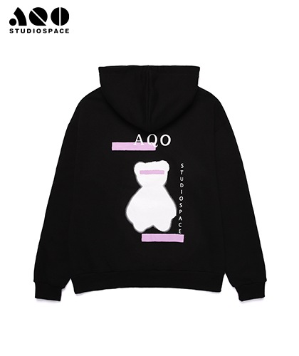 【AQOstudiospace】AQO BEAR HOODIE