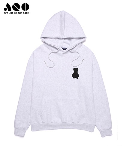 【AQOstudiospace】AQO BEAR HOODIE