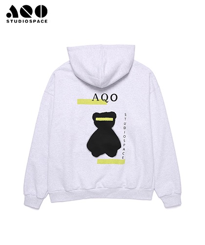 【AQOstudiospace】AQO BEAR HOODIE