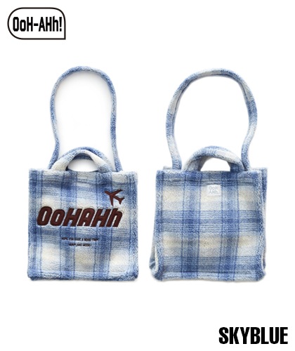 【OoH-AHh!】CHECK BOA FUR BAG