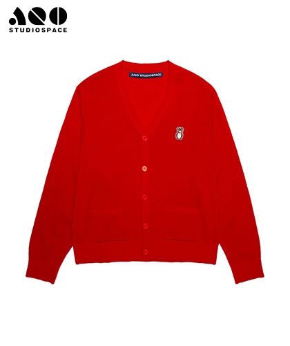 AQOstudiospace】AQO ERIC BEAR CARDIGAN 