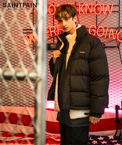 【SAINTPAIN】SP SAINT LOGO DUCK DOWN PADDING-BLACK