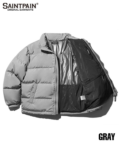 【SAINTPAIN】SP SAINT LOGO DUCK DOWN PADDING-GRAY