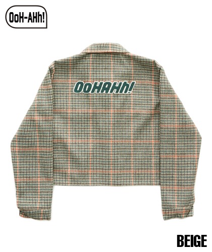 【OoH-AHh!】CHECK CROP JACKET