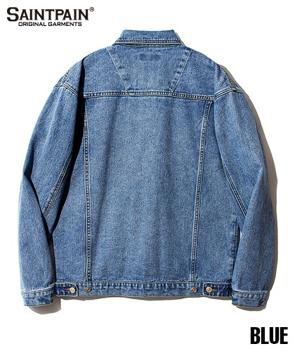 【SAINTPAIN】SP DENIM WASHING TRUCKER JACKET-BLUE