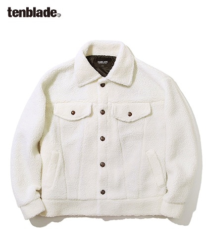 【TENBLADE】Trucker fleece jacket