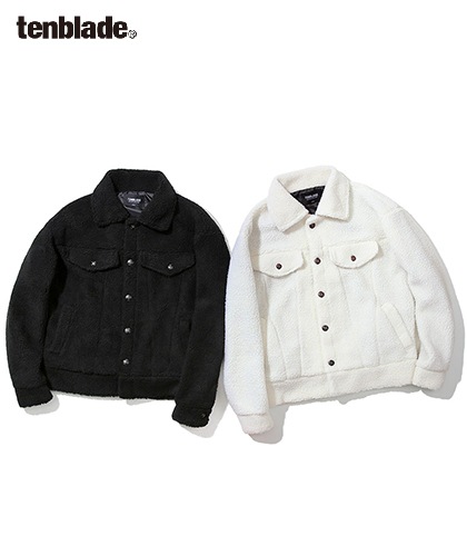 【TENBLADE】Trucker fleece jacket