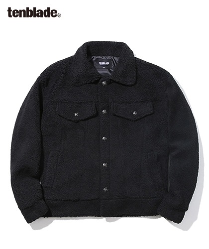 【TENBLADE】Trucker fleece jacket