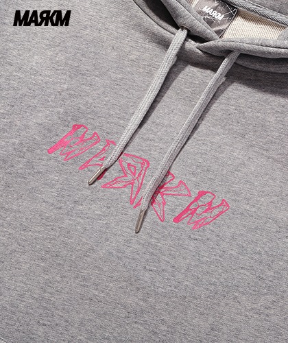 【MARKM】Lightning Logo Hoody - GRAY