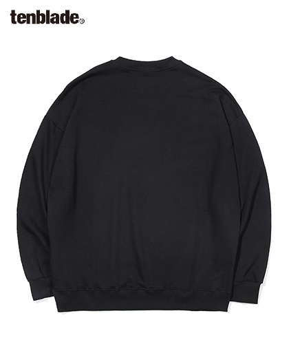 【TENBLADE】reflective oval logo sweat shirt