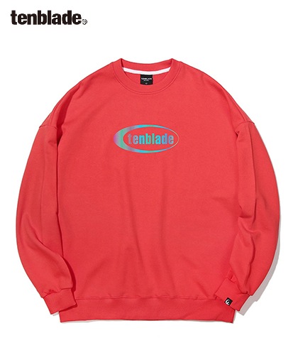 【TENBLADE】reflective oval logo sweat shirt