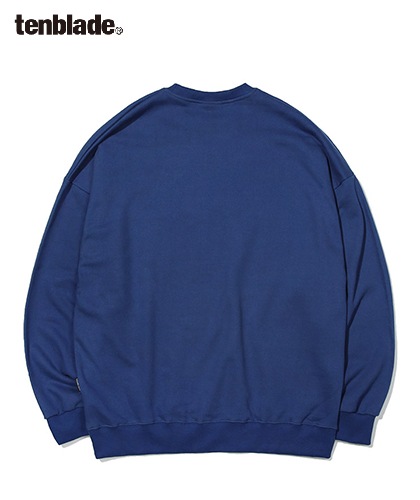 【TENBLADE】reflective oval logo sweat shirt