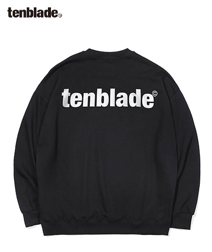 【TENBLADE】3M reflective logo sweat shirt
