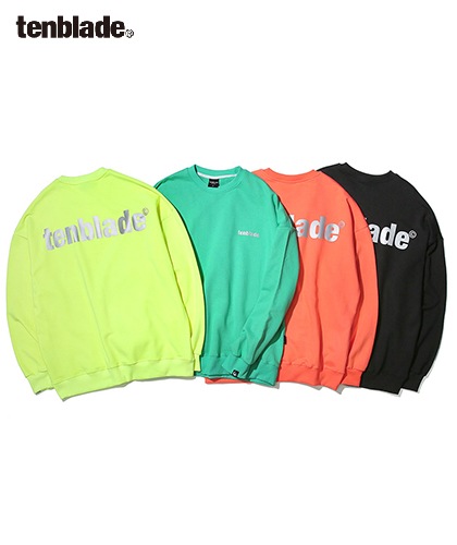 【TENBLADE】3M reflective logo sweat shirt