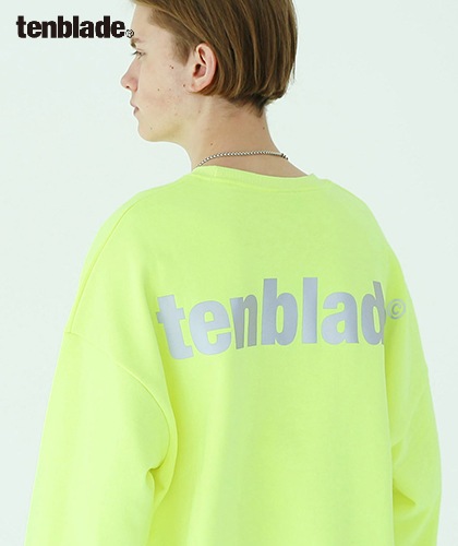 【TENBLADE】3M reflective logo sweat shirt