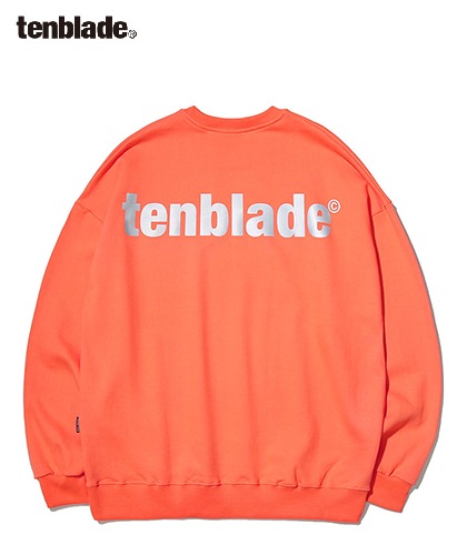 【TENBLADE】3M reflective logo sweat shirt