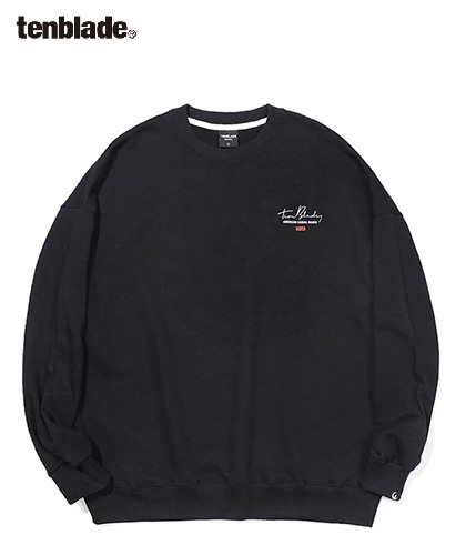 【TENBLADE】cursive logo sweat shirt