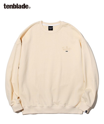 【TENBLADE】cursive logo sweat shirt