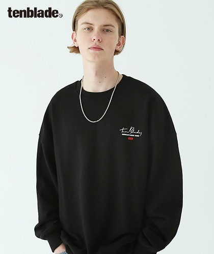 【TENBLADE】cursive logo sweat shirt