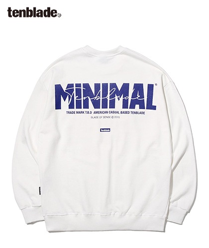 【TENBLADE】minimal sign sweat shirt