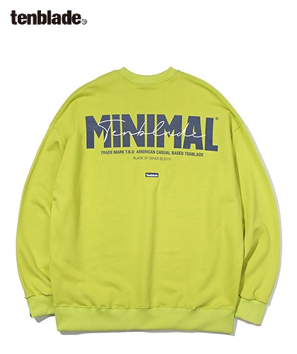 【TENBLADE】minimal sign sweat shirt