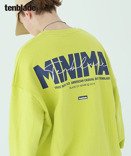 【TENBLADE】minimal sign sweat shirt