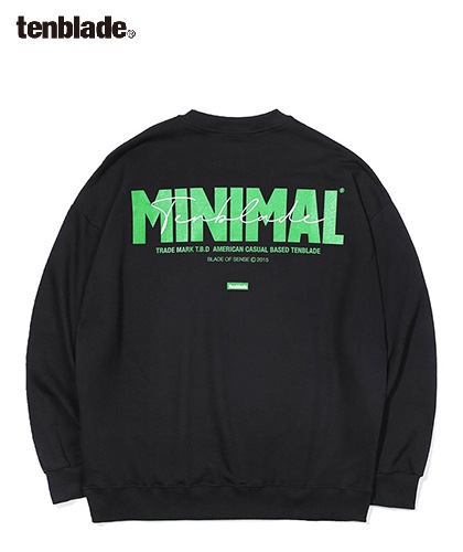 【TENBLADE】minimal sign sweat shirt