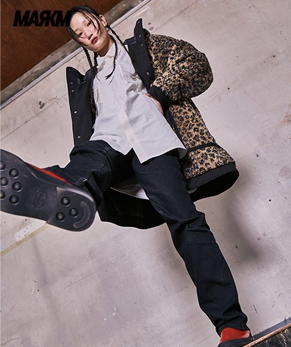 【MARKM】Oversize string Shirts - WHITE