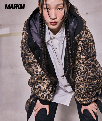 【MARKM】Oversize string Shirts - WHITE