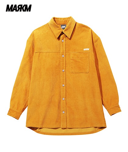 【MARKM】Oversize corduroy shirt - YELLOW