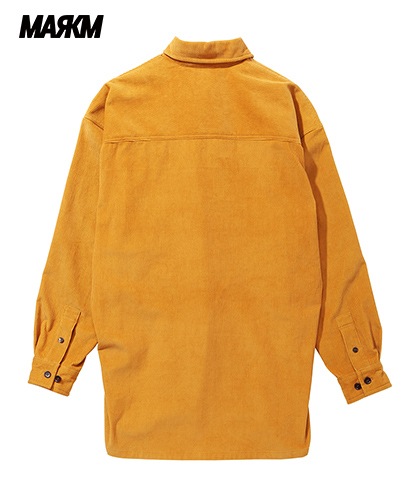 【MARKM】Oversize corduroy shirt - YELLOW