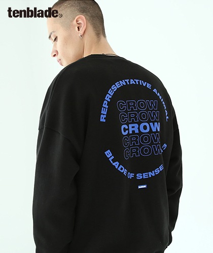 【TENBLADE】Crow sweat shirt-dark