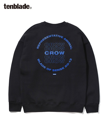 【TENBLADE】Crow sweat shirt-dark