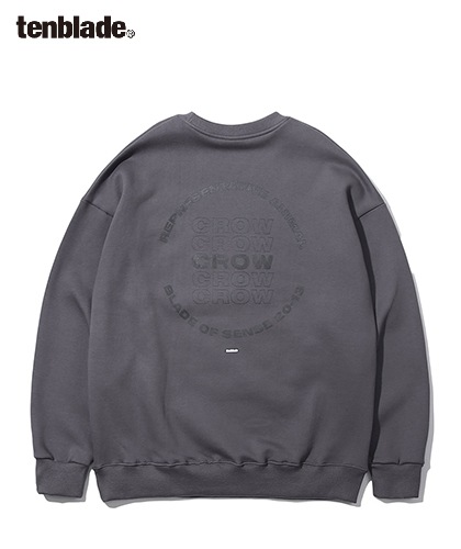 【TENBLADE】Crow sweat shirt-dark