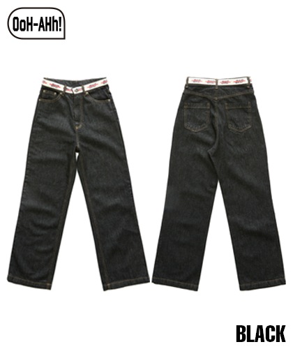 【OoH-AHh!】TAPE BLACK JEAN