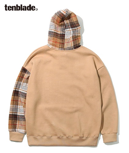 【TENBLADE】Pearsie plaid hoodie