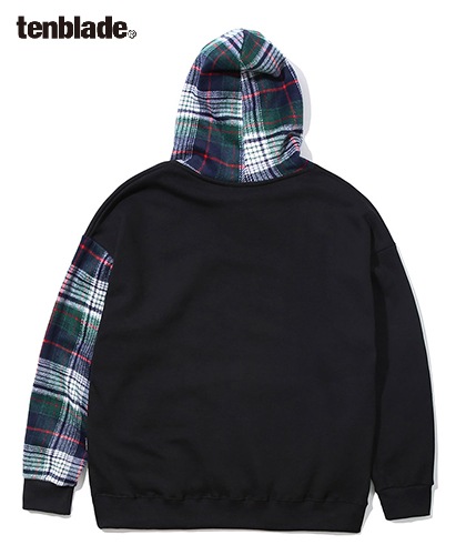 【TENBLADE】Pearsie plaid hoodie