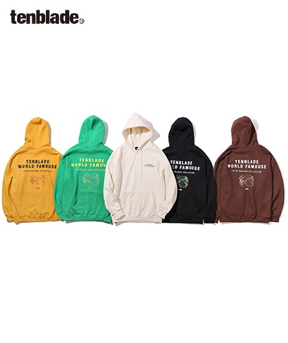 【TENBLADE】World map hoodie