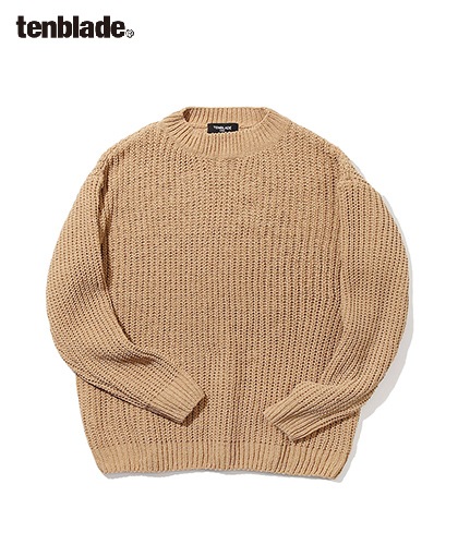 【TENBLADE】Loose fit rope　knit