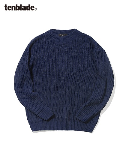 【TENBLADE】Loose fit rope　knit