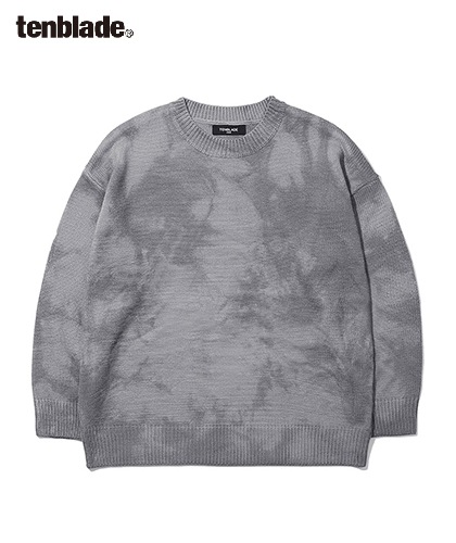 【TENBLADE】Loose fit tie-dye knit
