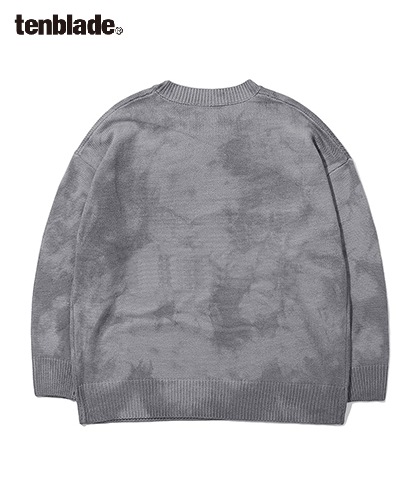 【TENBLADE】Loose fit tie-dye knit