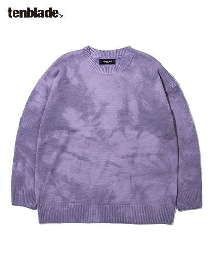 【TENBLADE】Loose fit tie-dye knit