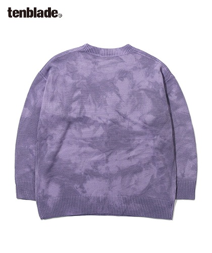 【TENBLADE】Loose fit tie-dye knit