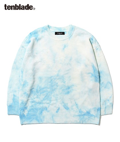 【TENBLADE】Loose fit tie-dye knit
