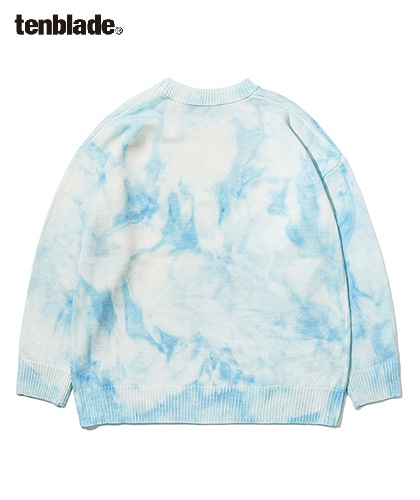 【TENBLADE】Loose fit tie-dye knit