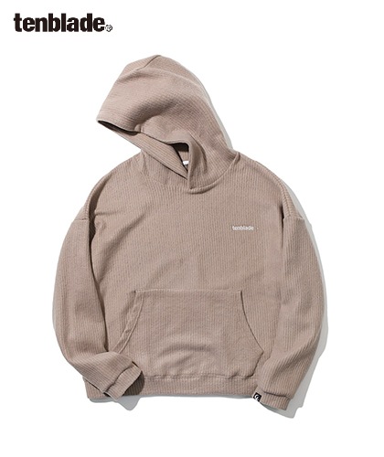 【TENBLADE】Over fit hunter knit hoodie
