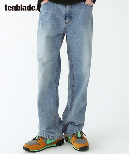 【TENBLADE】standard washing denim pants