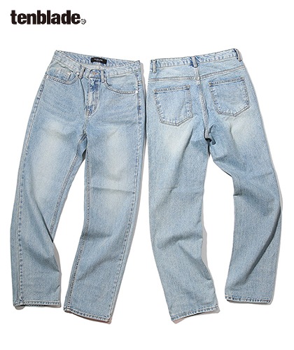 【TENBLADE】standard washing denim pants